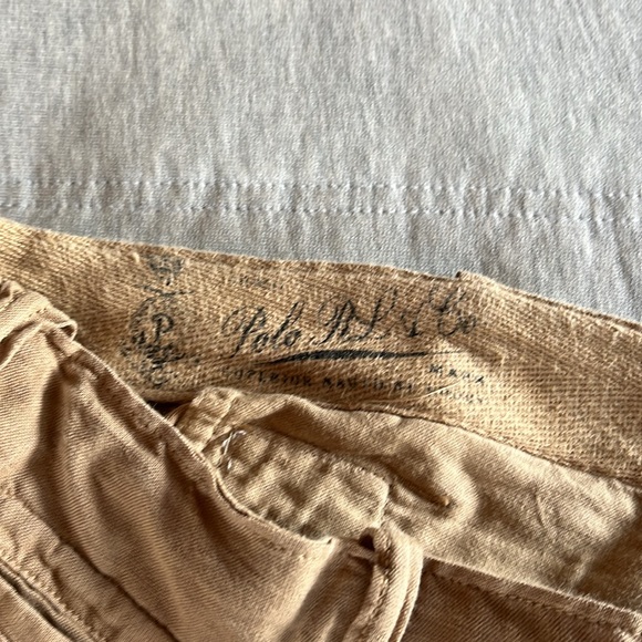 Tan Polo Ralph Lauren Linen-Cotton Shorts Sz. 36 - Picture 2 of 6